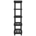 vidaXL Regál s 5 úložnými poličkami čierny 93,5x45,5x194,5 cm PP