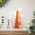 vidaXL Drevený vianočný stromček voskovohnedý 49 cm masívna borovica