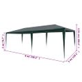 vidaXL Párty stan 3x6 m, PE, zelený