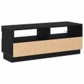 vidaXL TV skrinka 100 x 35 x 40 cm Čierny dub Kompozitné drevo