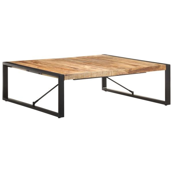 vidaXL Konferenčný stolík 120x120x40 cm, surové mangové drevo