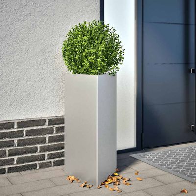 vidaXL Záhradné kvetináče 2 ks trojuholník 40x34,5x75cm pozinkovaná oceľ