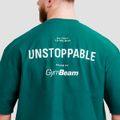 Tričko Oversized Unstoppable Green - GymBeam, veľkosť XL, veľkosť oblečenia XL
