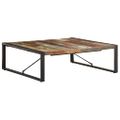 vidaXL Konferenčný stolík 120x120x40 cm, recyklovaný masív