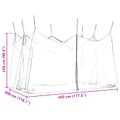 vidaXL Záhradná komárová sieť 220 mesh Biela 3 x 4,5 x 2,5 m Polyester