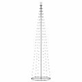vidaXL Vianočný stromček, kužeľ, 136 LED, teplé biele svetlo 70x240 cm
