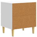 vidaXL Nočný stolík 2 ks Biela 43 x 34,5 x 48 cm Kompozitné drevo