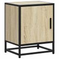 vidaXL Nočné stolíky 2 ks dub sonoma 40x31x50 cm kompozitné drevo+kov