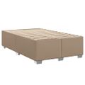 vidaXL Boxspring posteľ s matracom kapučínová 120x200 cm umelá koža