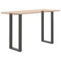 vidaXL Nohy barového stola v tvare U, 2 ks, antracitové, 40 x (100-101) cm, oceľ