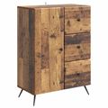 vidaXL Servírovacia skriňa Staré drevo 66 x 34,5 x 90 cm