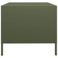 vidaXL TV skrinka olivovozelená 68x50x43,5cm oceľ valcovaná za studena