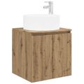 vidaXL Set kabinetov do kúpeľne 3 ks Dub artisan 49,5 x 44,5 x 65,5 cm