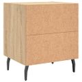 vidaXL Nočný stolík dub sonoma 40x35x47,5 cm kompozitné drevo