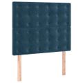 vidaXL Posteľný rám boxsping s matracom tmavomodrý 80x200 cm zamat