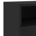 vidaXL TV nástenné skrinky 2 ks čierne 60x30x30 cm kompozitné drevo
