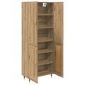vidaXL Highboard Remeselný dub 69,5 x 34 x 180 cm Kompozitné drevo