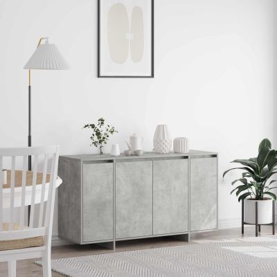 vidaXL Servírovacia skriňa Betónová šedá 135 x 41 x 75 cm