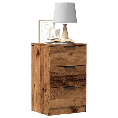 vidaXL Nočný stolík staré drevo 40x36x65 cm kompozitné drevo