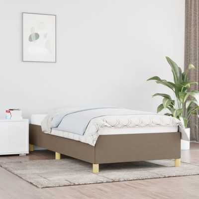 vidaXL Rám postele bez matraca Taupe 80x200cm Látka