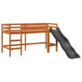 vidaXL Detská vyvýšená posteľ veža bielo-čierna 90x190 cm borovica