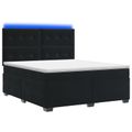 vidaXL Posteľ boxspring s matracom Čierna 140 x 190 cm Zamat