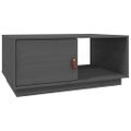 vidaXL Konferenčný stolík sivý 80x50x35,5 cm borovicový masív