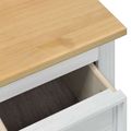 vidaXL storage box Biela 90 x 78 x 45 cm Masívne borovicové drevo