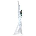 vidaXL LED Soby 7 ks Biela 43 x 18 x 66 cm látka LED diód
