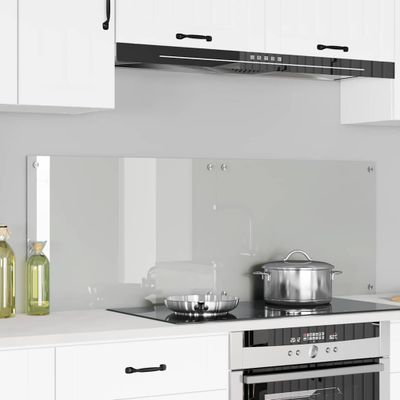 vidaXL Kuchynský obklad 2 pcs Priehľadná 70 x 50 cm tvrdené sklo