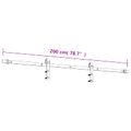 vidaXL Posuvné dvere 90 x 210 cm Masívne borovicové drevo (neupravené)