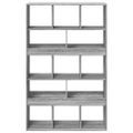 vidaXL Deliaca stena sivá sonoma 100x33x156,5 cm kompozitné drevo