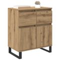 vidaXL Servírovacia skriňa Remeselný dub 60 x 35 x 70 cm