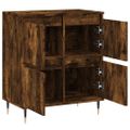 vidaXL Komoda dymový dub 60x35x70 cm spracované drevo