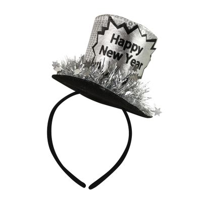 Čelenka s mini klobúkom Happy New Year