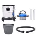 vidaXL Vysávač na popol s HEPA filtrom 1200 W 20 l nehrdzavejúca oceľ