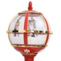 vidaXL Vianočná pouličná lampa so Santom 175 cm LED