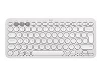 Klávesnica - bezdrátový - Bluetooth LE - QWERTY - US medzinárodná - tonal white