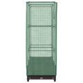 vidaXL Záhon s krytom na skleník ratanový vzhľad 80x40x123 cm
