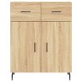 vidaXL Vysoká skrinka dub sonoma 69,5x34x180 cm spracované drevo
