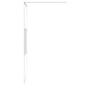 vidaXL Sprchová zástena biela 80x195 cm priehľadné ESG sklo