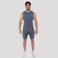 Bezšvové tielko OG1 Grey/Blue - GymBeam, veľkosť XXL