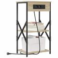 vidaXL Nočný stolík 2 ks Sonoma dub 41 x 31 x 76 cm Kompozitné drevo