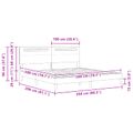vidaXL Rám postele s LED pásikmi Biela 200 x 200 cm Umelá koža