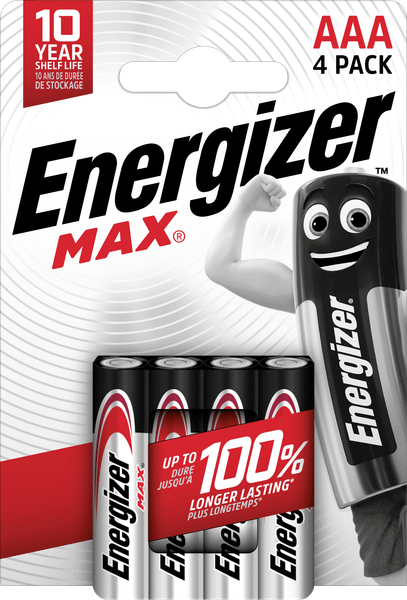 Energizer MAX AAA/E92 alkalické batérie 4ks E303325600