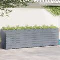 vidaXL Úložisko na 6 košov Wheelie Svetlosivá 408 x 77,5 x 121,5 cm