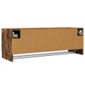 vidaXL Šatník dymový dub 100x32,5x35 cm spracované drevo