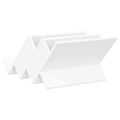 vidaXL Regál na časopisy Biela 53 x 40 x 28,5 cm Kompozitné drevo