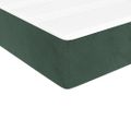 vidaXL Matrac s taštičkovými pružinami stredná tvrdosť tmavozelený 90x190x20 cm zamat