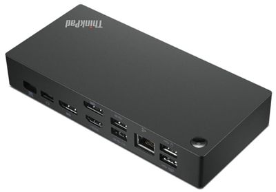 Lenovo ThinkPad Universal USB-C Dock - EU Dokovacia stanica, 3x USB 3.1, 1x USB typ C, 2x USB 2.0, 2x DisplayPort, 1x HDMI, 1x RJ-45, audio, 90W, čierna